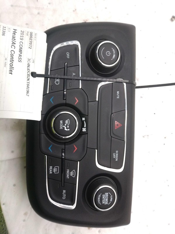 2019 Jeep Compass A/C Selector Switch OEM Red 6TM13DX9AB 78K Miles