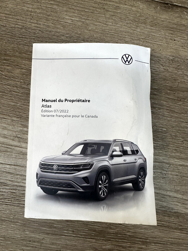2022 VW TERAMONT MANUEL DU PROPRIETAIRE -OWNERS MANUELFRENCH EDITION