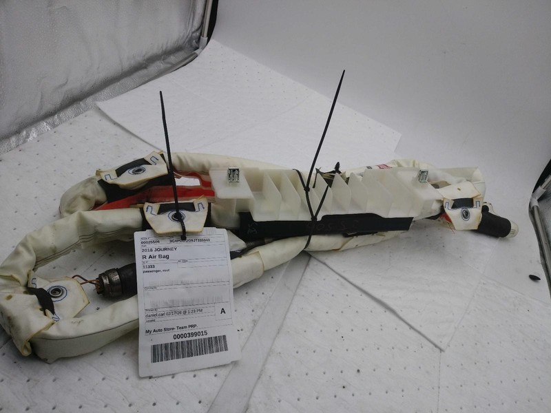 2018-2020 Dodge Journey Right Curtain Air Bag Black OEM Used 121K Miles