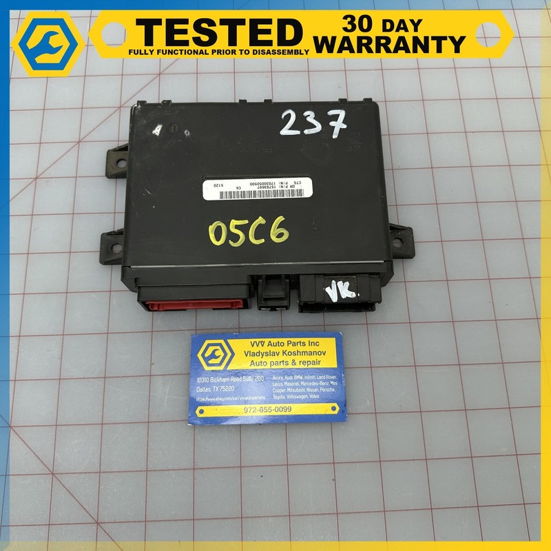 05-13 Corvette C6 Convertible TOP ROOF COMPUTER CONTROL MODULE OEM 15793697