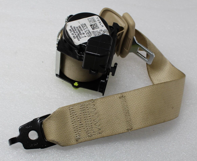 16-20 Tesla Model X Rear 2nd Row Seat Center Seat Belt & Retractor1089187-06-B