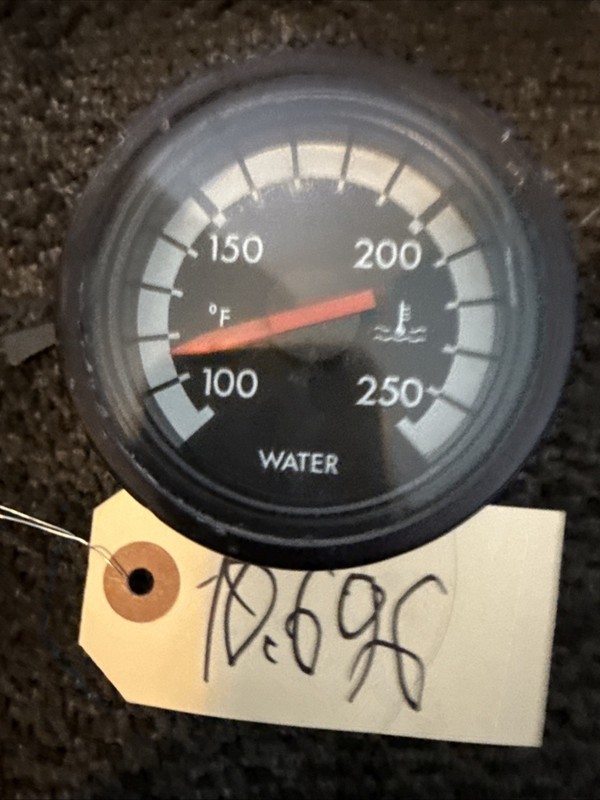 Waring Water Temperature Gauge With Black Bezel - P/N: 2246518000