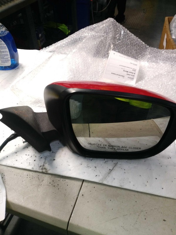 2015 Nissan Juke Right Door Mirror Assembly Red OEM 515466 97K Miles