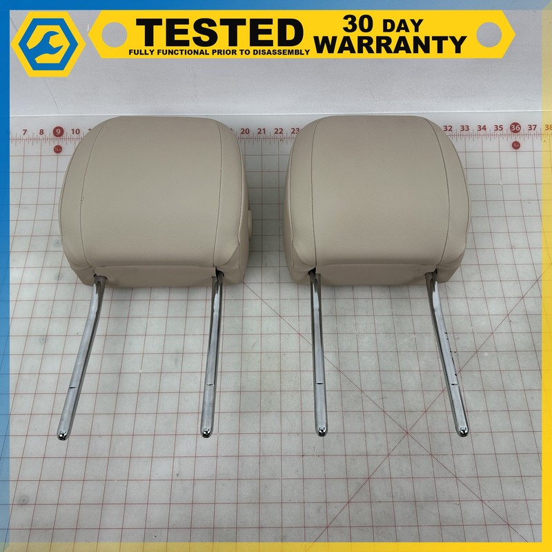 17-19 JAGUAR XE FRONT LEFT & RIGHT SEAT HEADREST PAIR OEM
