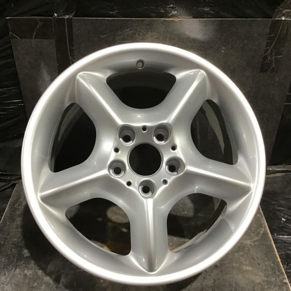 2000-2006 BMW X5 59331 Wheel 17x7-1/2 5 Spoke Rim Silver Painted 36111096159