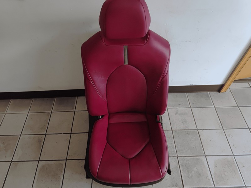 2018 TOYOTA CAMRY XSE FRONT RIGHT PASSENGER SIDE SEAT ASSEMBLY LEATHER RED OEM