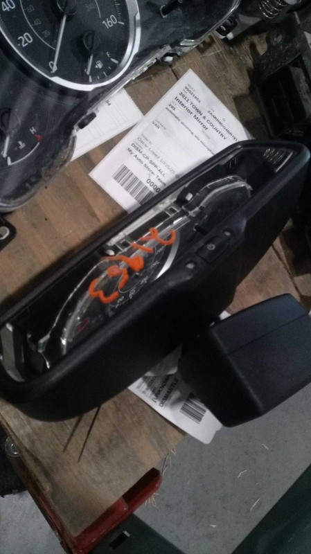 Used Front Center Interior Rear View Mirror fits: 2011 Chrysler Town & country a