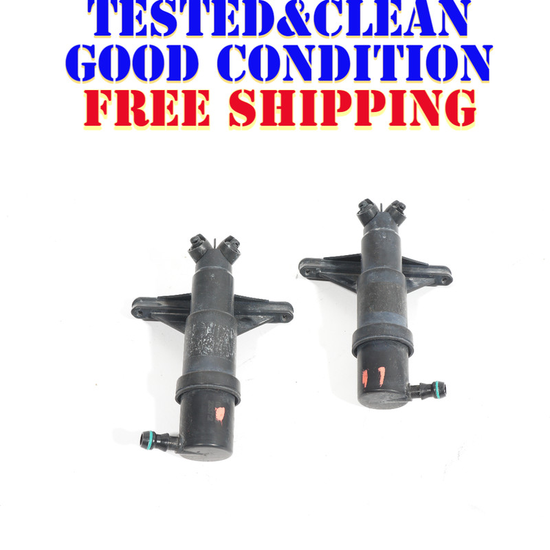 08 09 10 BMW 528i 528Xi E60 HEADLIGHT WASHER NOZZLE LEFT & RIGHT SET OF 2 OEM