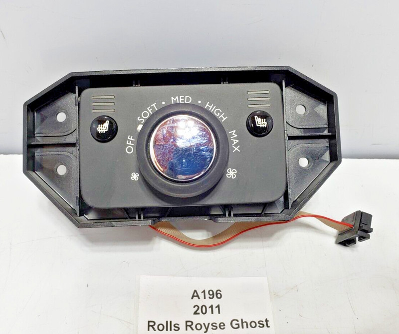 ✅ 2010-2014 OEM Rolls Royce Ghost RR4 AC Seat Air Conditioning Switch Panel