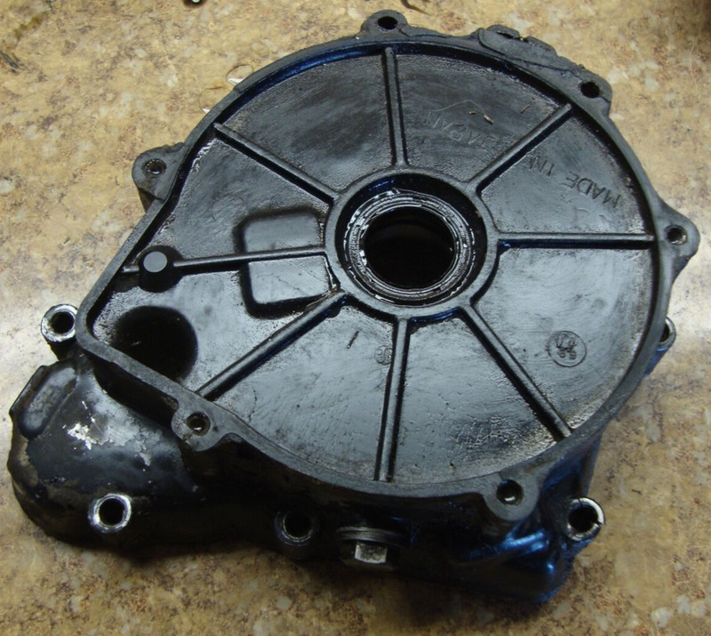 1985 KLF 185 A KLF185 ATV Bayou Engine Stator Cover Panel Case Casing Rotor F13