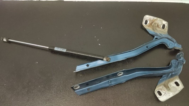 04-08 Dodge Ram 1500 Hood Hinges Pair Blue OEM 4589178AA