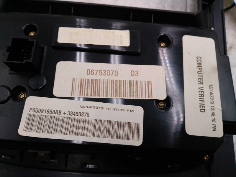 2014 Dodge Durango A/C Selector Switch OEM Blue 05091858AB 110K Miles