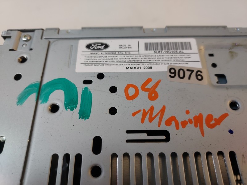 2008 Mercury Mariner AM FM 6 Disc CD Player Radio Receiver 8L8T-19C108-AL OEM