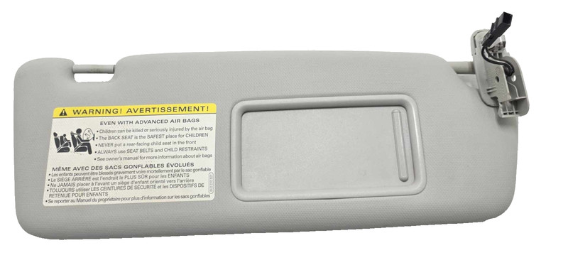 Audi A4 RH Passenger Roof illuminated Sun Visor Gray 2013-2016 OEM 8U0857552H7C0