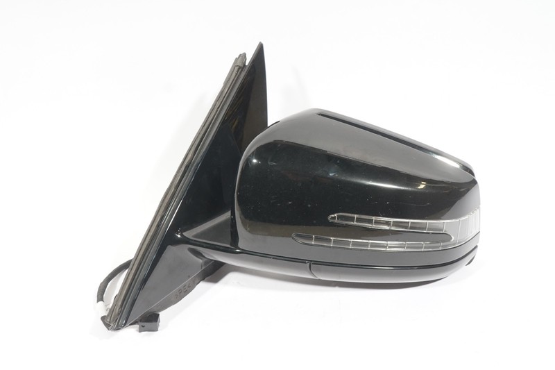 10-13 MERCEDES BENZ E350 W212 FRONT LEFT SIDE VIEW DOOR MIRROR BLACK 040 OEM