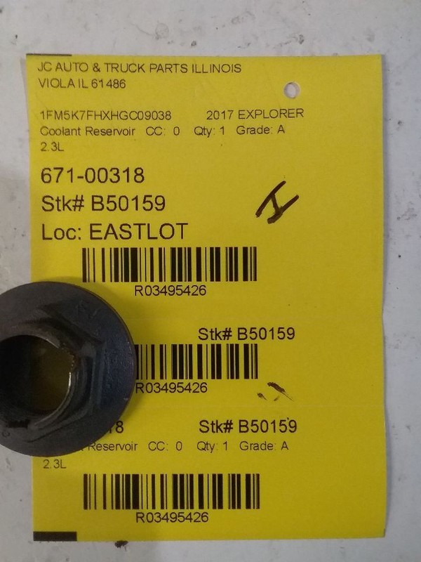 Coolant Reservoir Fits 11-19 EXPLORER 3495426