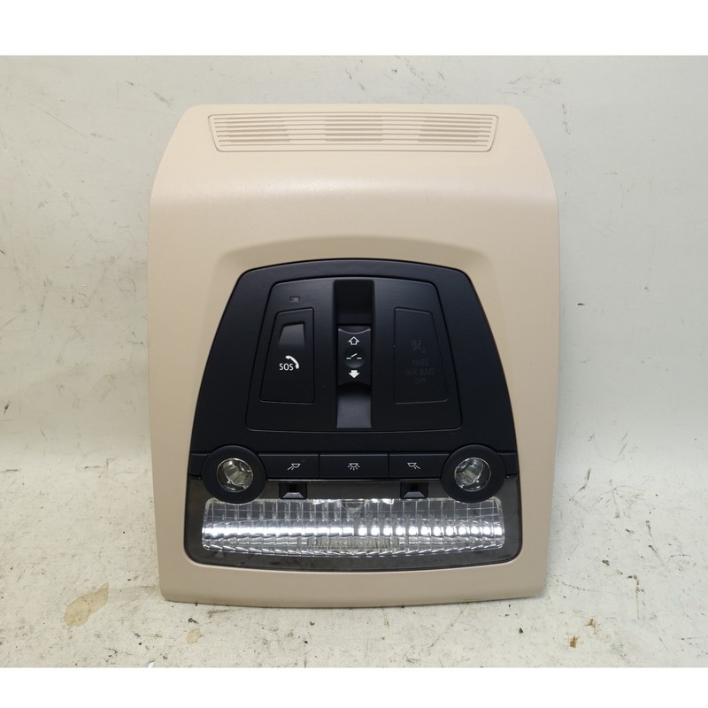BMW F10 F07 F06 Front Map Light Switch Unit Oyster Beige Sunroof 2014-2018 OEM