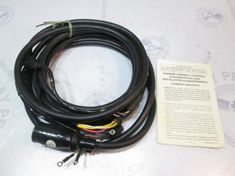 84-66005A20 Fits Mercury Outboard 20 ft Engine to Dash Wire Harness to Motor