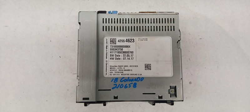 2018 CHEVROLET COLORADO radio receiver 7.0" IOB 42554623 OEM 18 19