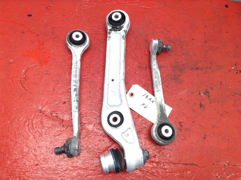 17-19 AUDI A4 FWD FRONT LEFT DRIVER SIDE CONTROL ARM SET OF 3 ITEMS OEM