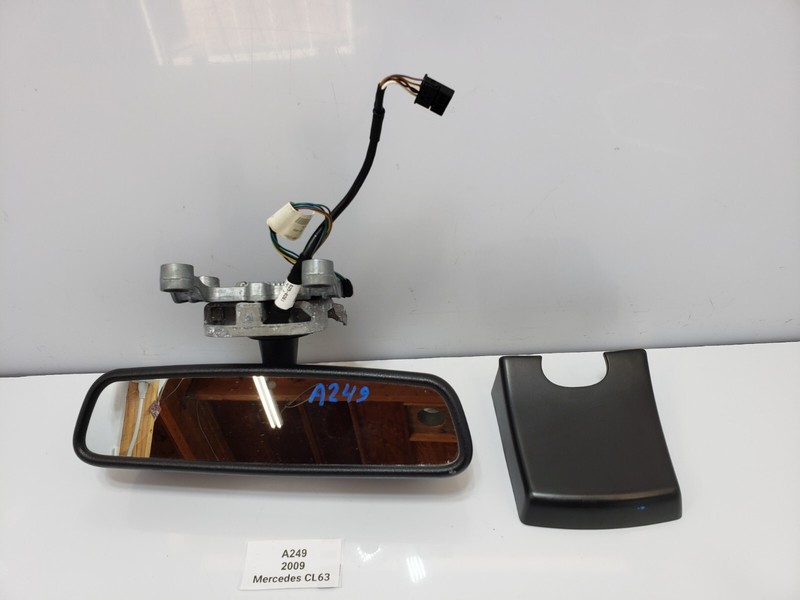 ✅ 2007-2010 OEM Mercedes C216 CL63 C550 Interior Rear View Mirror Black