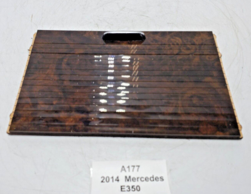 ✅ 2014-2017 OEM Mercedes C207 E350 Storage Compartment Cap Interior Wood Trim