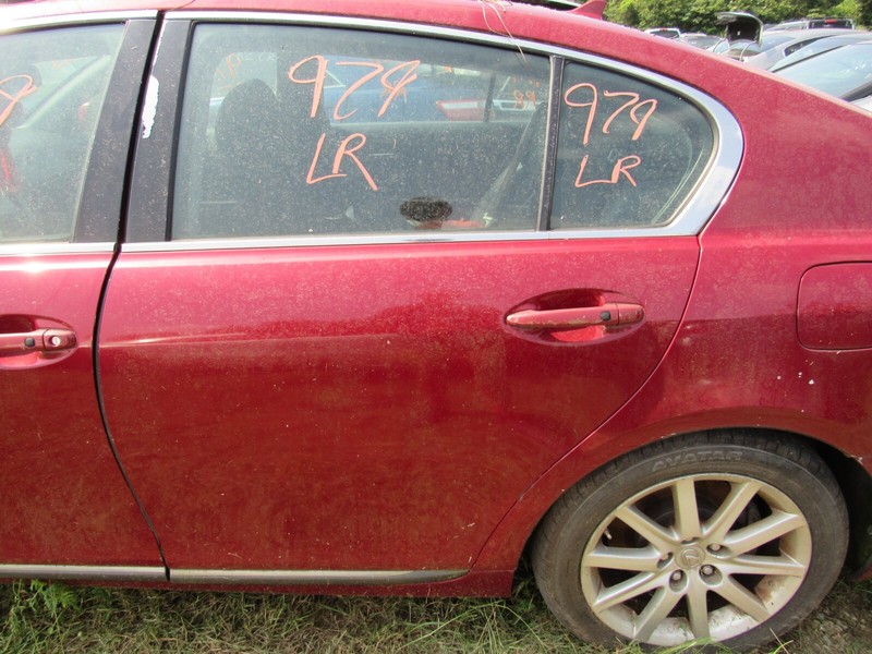 06 LEXUS GS300/ 07-11 GS350 LEFT DRIVER REAR DOOR ASSEMBLY RED 3R1