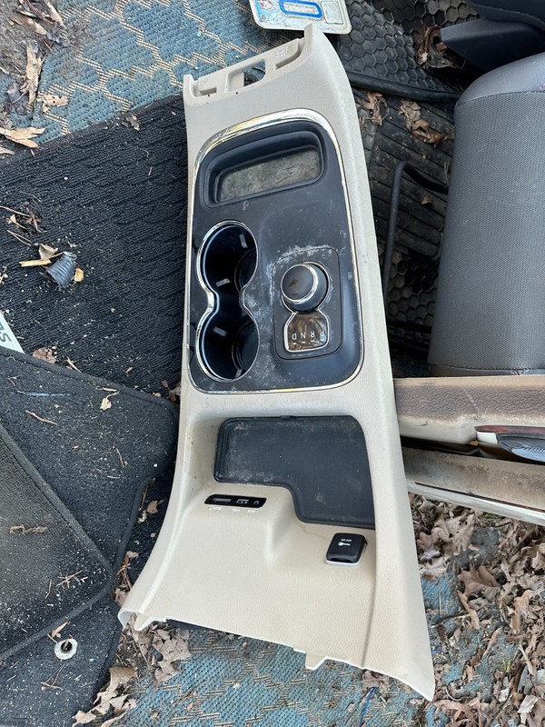 14-22 DODGE DURANGO OEM FRONT CENTER CONSOLE SHIFTER SURROUND BEZEL & CUP HOLDER