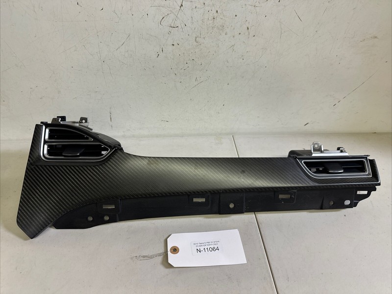 12-16 Tesla Model S Dashboard Right Air Vent Molding Trim Carbon Fiber 11064 U5