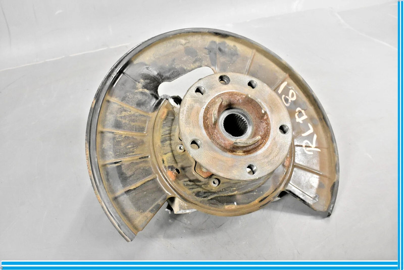 11-18 Volkswagen VW Touareg Rear Left Spindle Knuckle W/ Wheel Bearing OEM