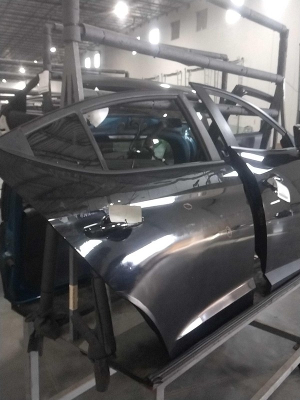 2017 Hyundai Elantra Rear Right Door Black - Glass Broken & Dents