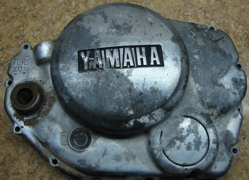1980 Yamaha XS400 XS 400 Engine Clutch Side Cover Panel Case M1