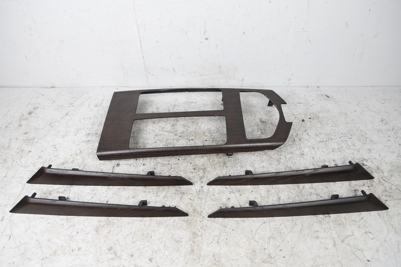 2017 - 2020 Maserati Ghibli Front & Rear Door Console Wood Trim Bezel Set OEM