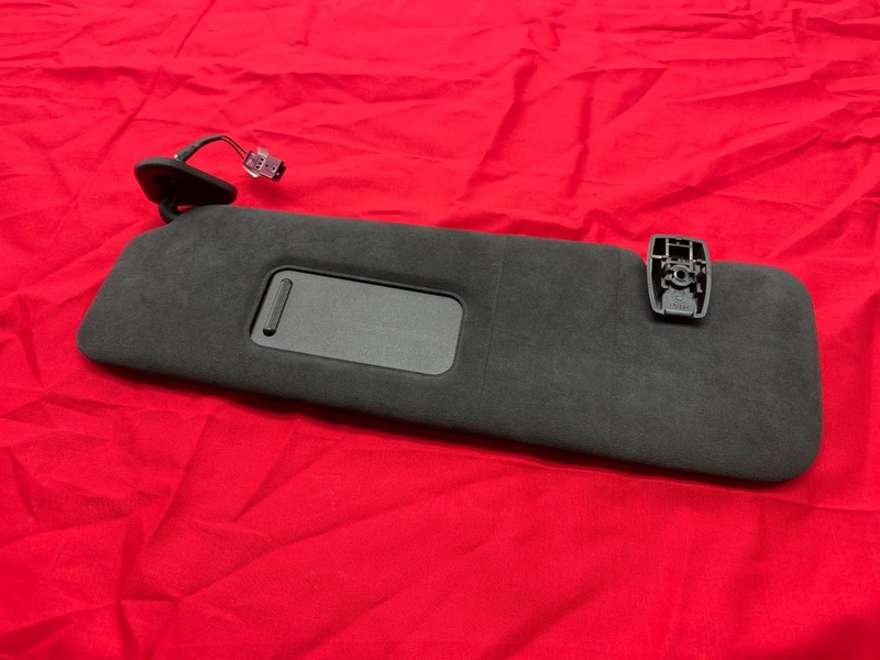12-19 BMW F06 F13 640 650 M6 Left Driver Sun Visor Shade Alcantara Black OEM✅