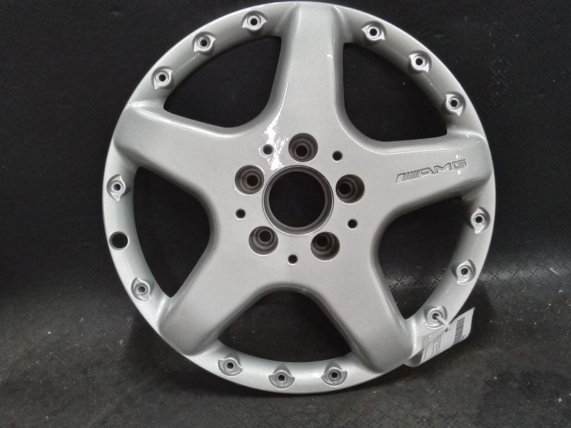 2002-2002 CLK55 CLK320 65256 Wheel 17x8.5 5 Spoke Rim Silver Painted B66031031