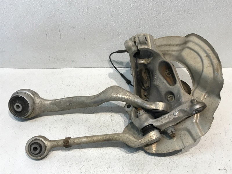 12-16 BMW F30 335i FRONT LEFT SPINDLE KNUCKLE WHEEL HUB OEM w/ Control Arms