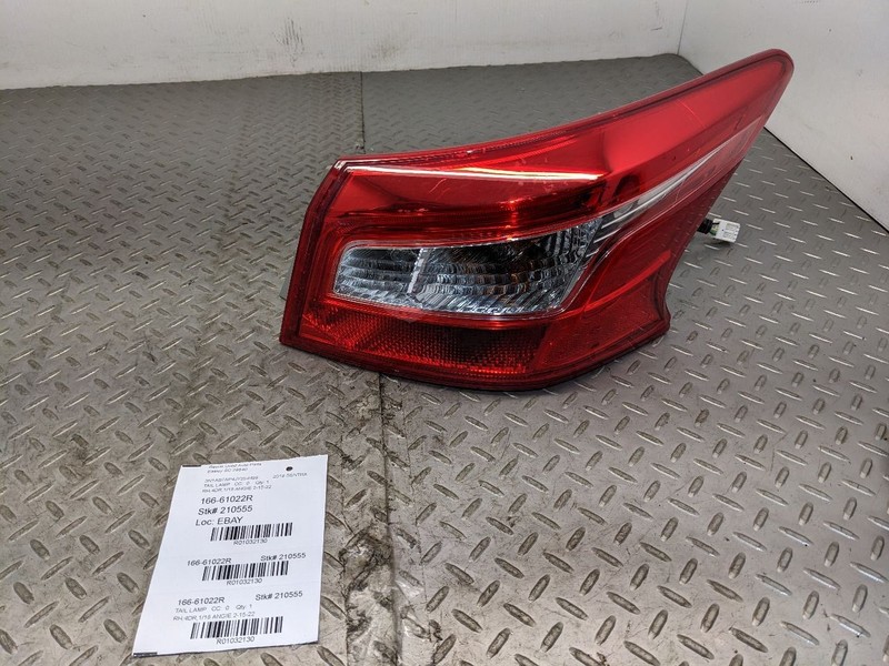 Passenger Tail Light Quarter Panel Mounted Fits 16-19 SENTRA 1032130