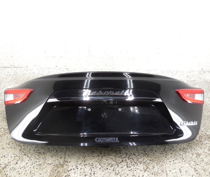 2017 17 Maserati Ghibli Rear Trunk Deck Lid W/ Lights & Camera OEM 820
