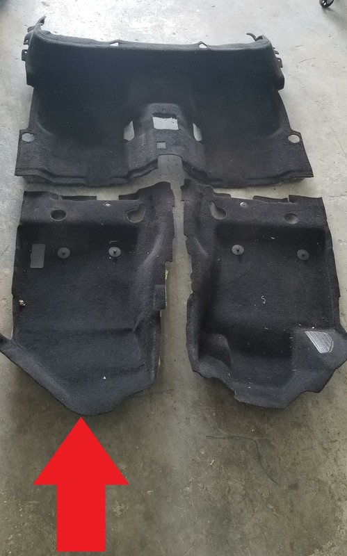 Right Pass. Front Floor Carpet Liner Cover 5SZ10DX9AF 2019 Jeep Compass 17-2021