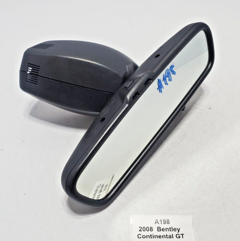 ✅ 2003-2009 OEM Bentley Continental GT GTC Interior Rear View Mirror Black