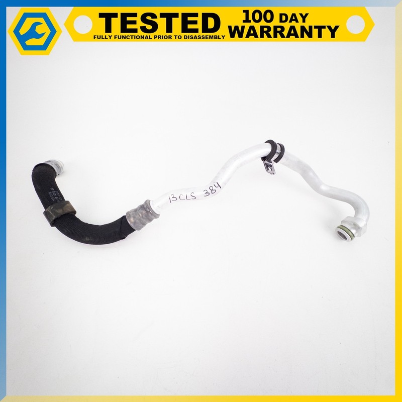 12-18 MERCEDES-BENZ CLS550 E550 ENGINE OIL COOLER HOSE LINE PIPE OEM
