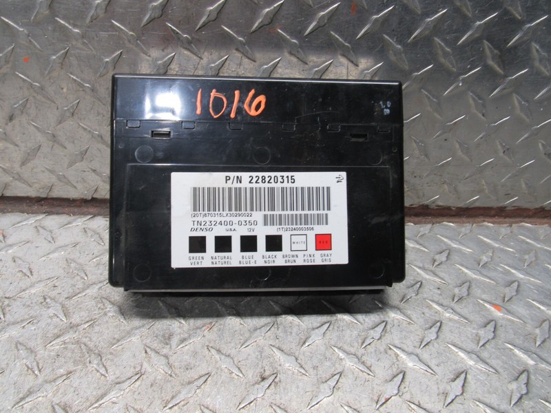 2013 CHEVROLET IMPALA BODY CONTROL MODULE 22820315 3.6L 6CYL