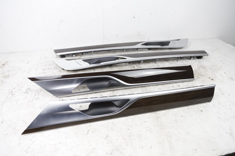 16-19 BMW G12 Doors Trims Fine Wood Fineline Highly Shiny Cover SET