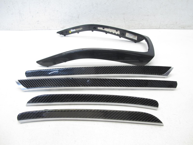 08-17 AUDI 8T A5 S5 COUPE DASHBOARD DOOR PANEL INTERIOR CARBON TRIM SET 031125