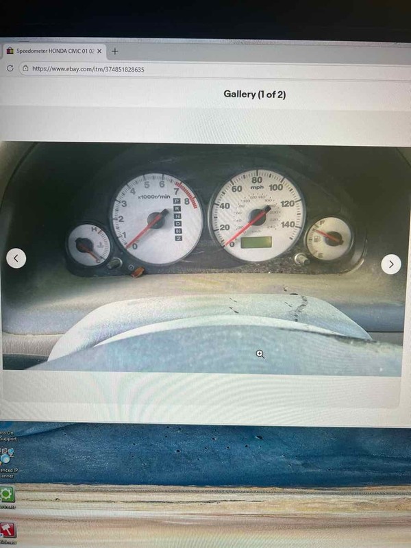 Speedometer HONDA CIVIC 01 02