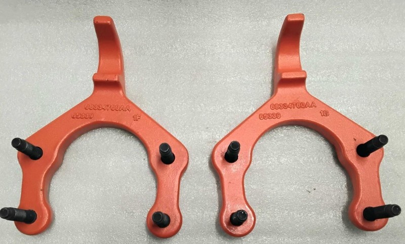 2020-2025 Jeep Gladiator Mojave Edition Front Bumper Tow Hooks Orange 68468060AB