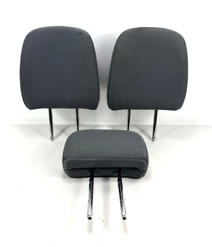 2011-2014 Ford F150 Back Rear Seat Headrests Second Row OEM Set Of 3 Flint Gray