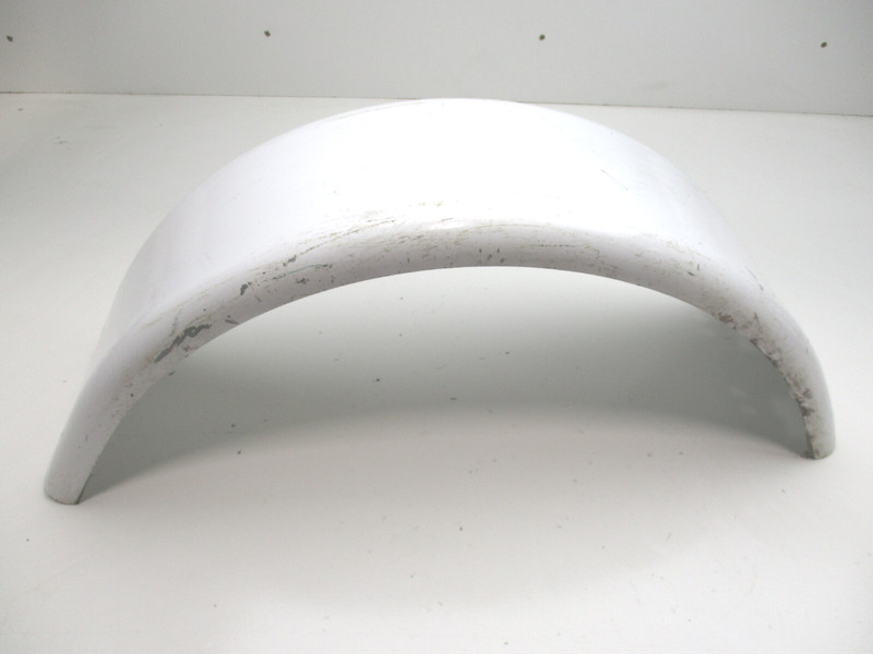 Boat Trailer Fender White Painted Steel 26 1/4" L x 8 1/4" W x 9 1/2 H"