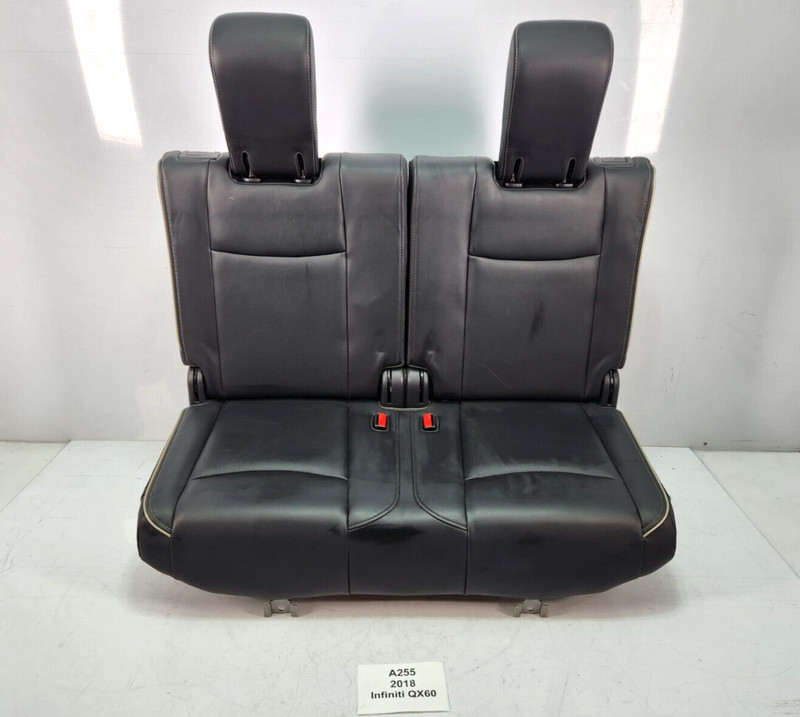 ✅ 17-20 OEM Infiniti QX60 Rear Right Left Side 3rd Row Seat Leather Black SET