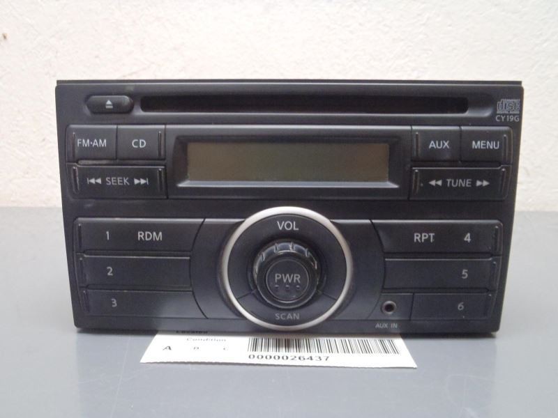 Radio Receiver AM-FM-CD 28185-3AN0A Fits 2012-2014 Nissan Versa Sedan 35582